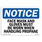 Signmission OSHA Sign, Eye Protection Required, 18in X 12in Peel And Stick Wall Graphic, 12" W, 18" H, Portrait OS-NS-RD-1218-V-12352 - alternate 1